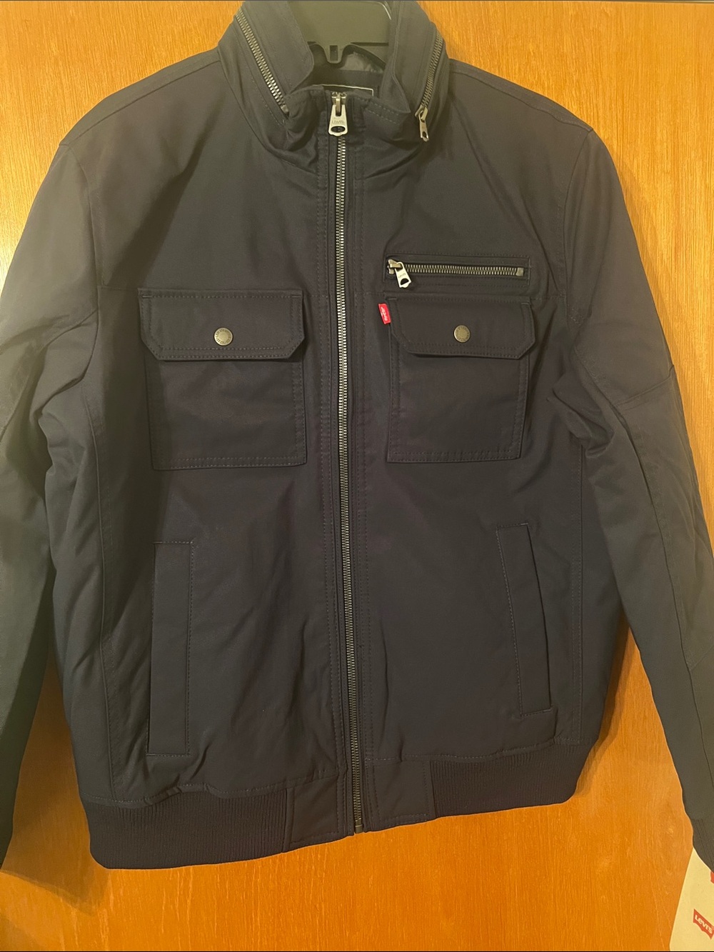 Levi’s Utility Stand Collar Men’s Bomber Hooded Jacket Size Medium - MSRP: $160